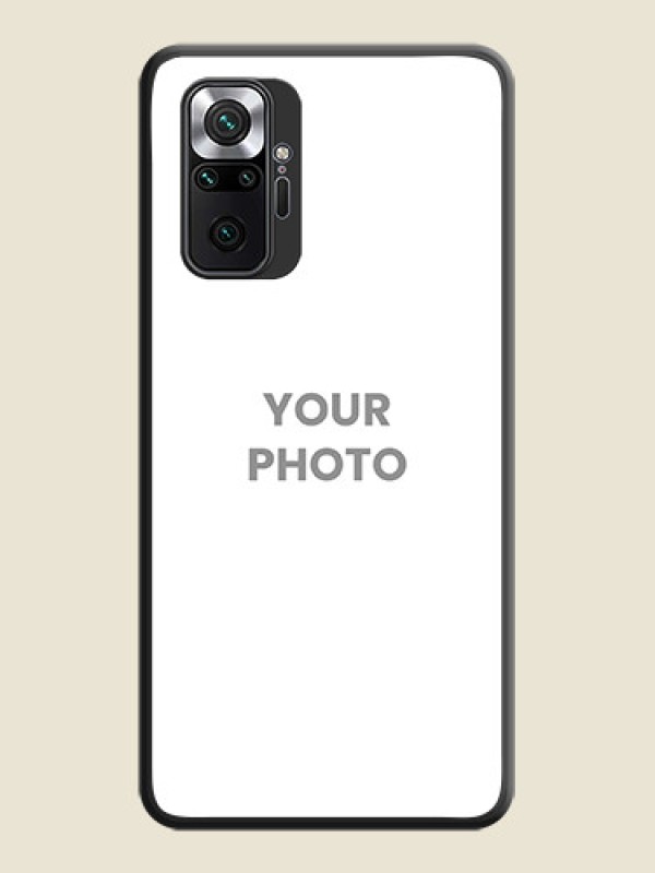 Custom Full Single Pic Upload On Space Black Personalized Soft Matte Phone Covers -Xiaomi Redmi Note 10 Pro Max - alternate view