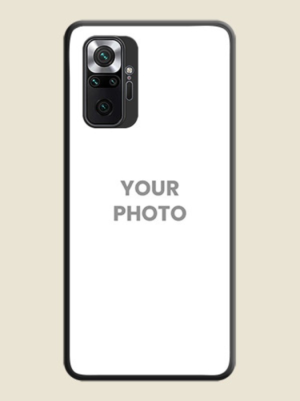 Custom Full Single Pic Upload On Space Black Personalized Soft Matte Phone Covers -Xiaomi Redmi Note 10 Pro - alternate view
