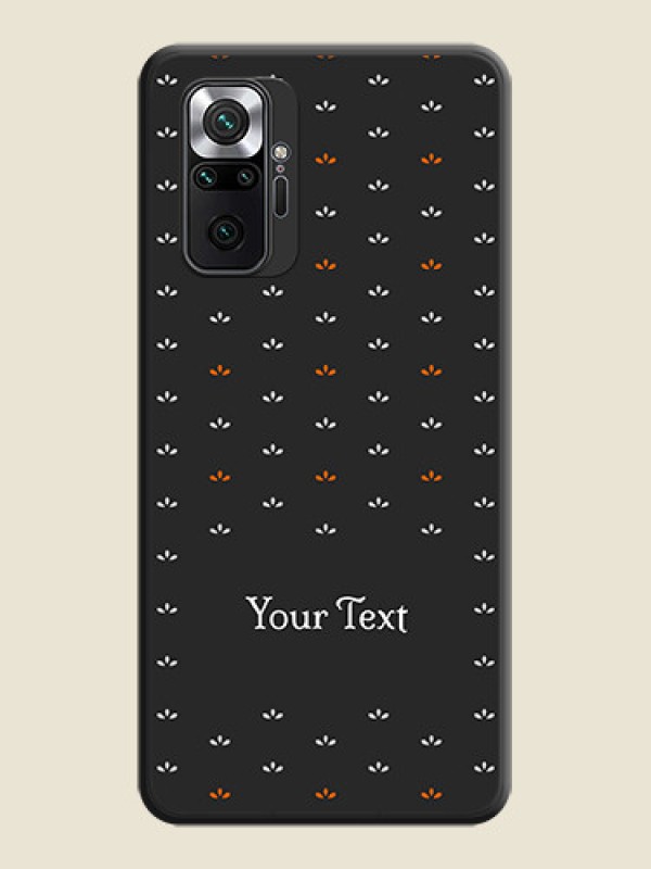 Custom Simple Pattern With Custom Text On Space Black Personalized Soft Matte Phone Covers -Xiaomi Redmi Note 10 Pro - alternate view