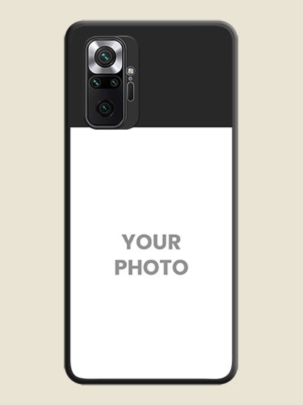 Custom Image Upload With Space Black Color On Custom Soft Matte Mobile Back Cover - Xiaomi Redmi Note 10 Pro - alternate view