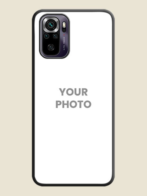 Custom Full Single Pic Upload On Space Black Personalized Soft Matte Phone Covers -Xiaomi Redmi Note 10S - alternate view