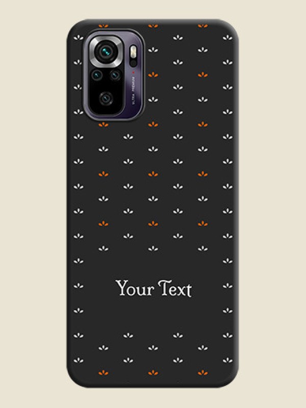 Custom Simple Pattern With Custom Text On Space Black Personalized Soft Matte Phone Covers -Xiaomi Redmi Note 10S - alternate view