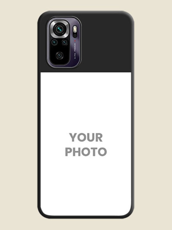 Custom Image Upload With Space Black Color On Custom Soft Matte Mobile Back Cover - Xiaomi Redmi Note 10S - alternate view