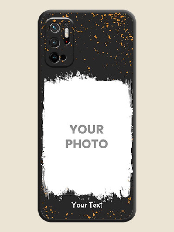 Custom Spray Free Design on Photo on Space Black Soft Matte Phone Cover - Redmi Note 10T 5G - alternate view