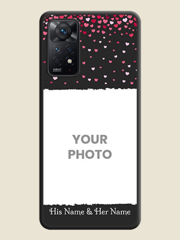 Custom Fall in Love with Your Partner  on Photo on Space Black Soft Matte Phone Cover - Redmi Note 11 Pro 5G - alternate view