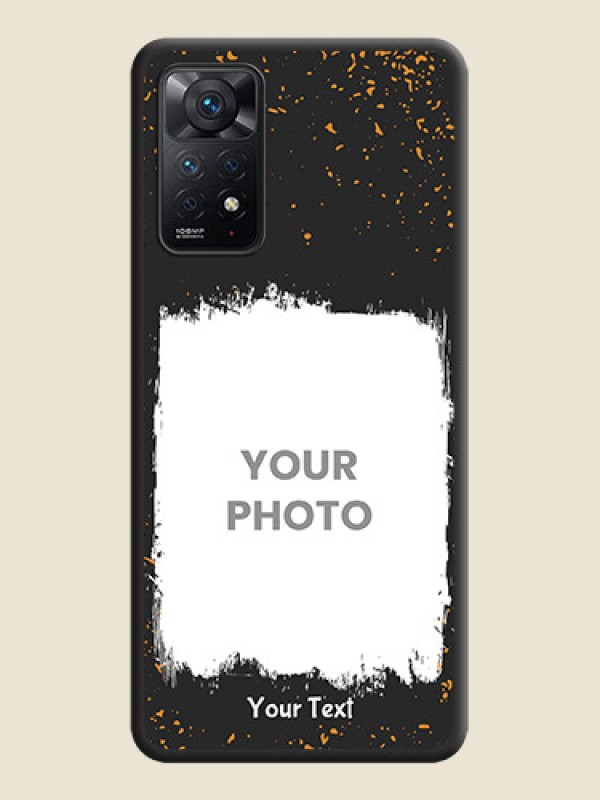 Custom Spray Free Design on Photo on Space Black Soft Matte Phone Cover - Redmi Note 11 Pro Plus 5G - alternate view