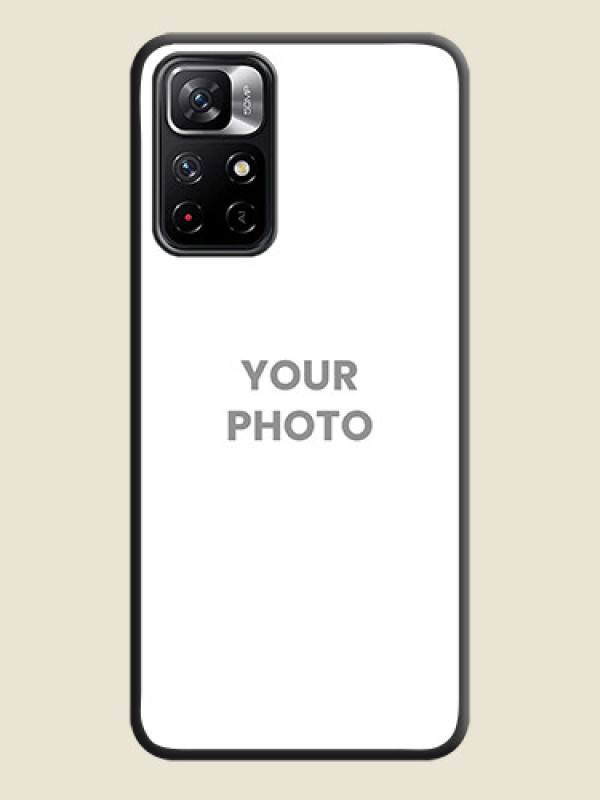 Custom Full Single Pic Upload On Space Black Personalized Soft Matte Phone Covers -Xiaomi Redmi Note 11T 5G - alternate view
