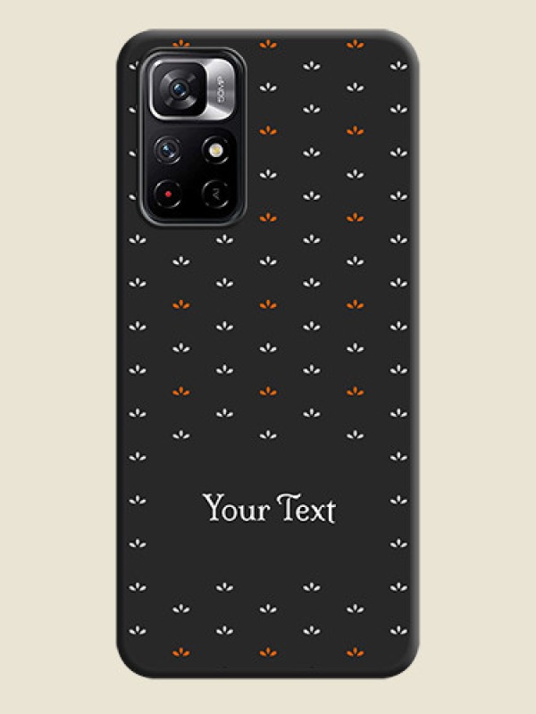 Custom Simple Pattern With Custom Text On Space Black Personalized Soft Matte Phone Covers -Xiaomi Redmi Note 11T 5G - alternate view