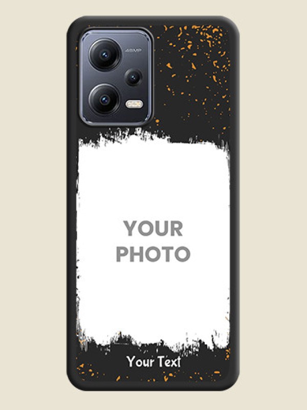 Custom Spray Free Design on Photo on Space Black Soft Matte Phone Cover - Xiaomi Redmi Note 12 5G - alternate view