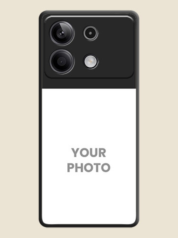 Custom Image Upload With Space Black Color On Custom Soft Matte Mobile Back Cover - Xiaomi Redmi Note 13 5G - alternate view