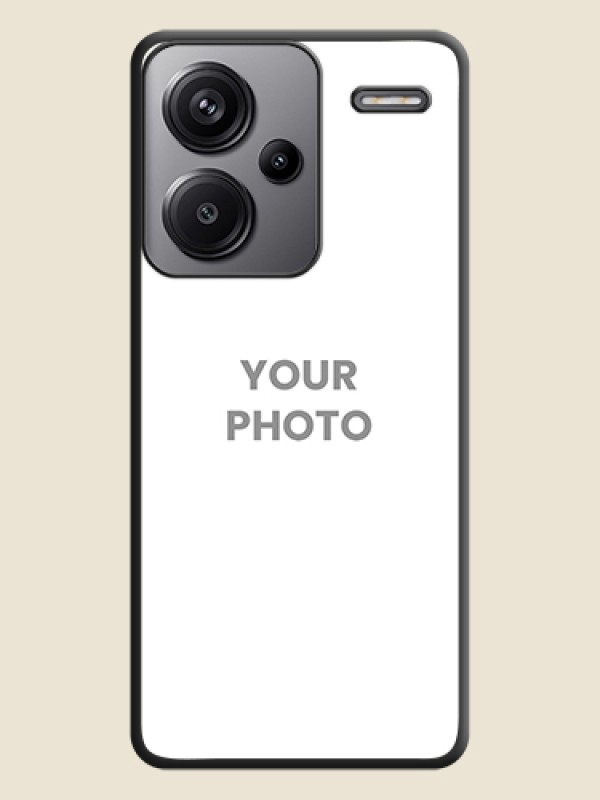 Custom Full Single Pic Upload On Space Black Custom Soft Matte Mobile Back Cover - Redmi Note 13 Pro Plus 5G - alternate view