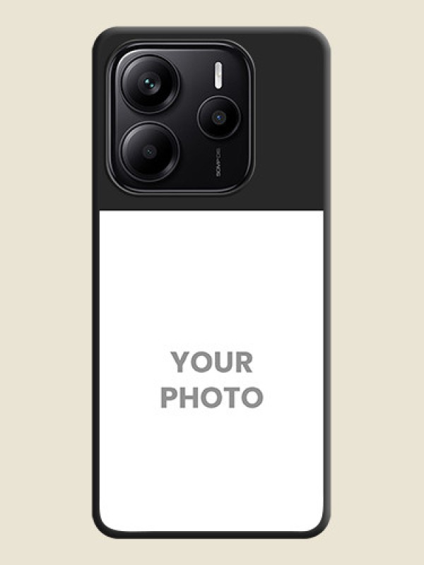 Custom Image Upload With Space Black Color On Custom Soft Matte Mobile Back Cover - Xiaomi Redmi Note 14 5G - alternate view