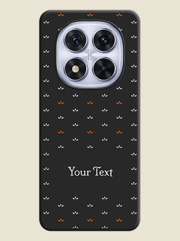 Custom Simple Pattern With Custom Text On Space Black Custom Soft Matte Mobile Back Cover - Redmi Note 14 Pro 5G - alternate view