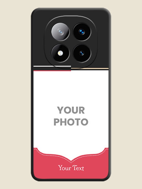 Custom Classic Plain Design with Name On Space Black Custom Soft Matte Mobile Back Cover - Redmi Note 14 Pro Plus 5G - alternate view