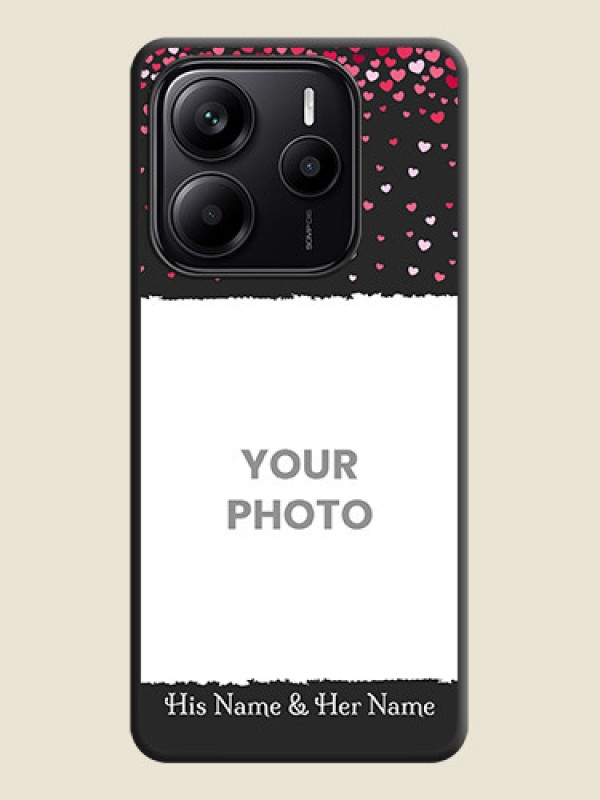 Custom Fall in Love with Your Partner on Photo On Space Black Custom Soft Matte Mobile Back Cover - Redmi Note 14 SE 5G - alternate view