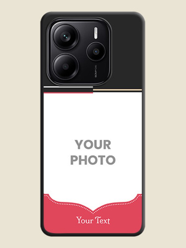 Custom Classic Plain Design with Name On Space Black Custom Soft Matte Mobile Back Cover - Redmi Note 14 SE 5G - alternate view