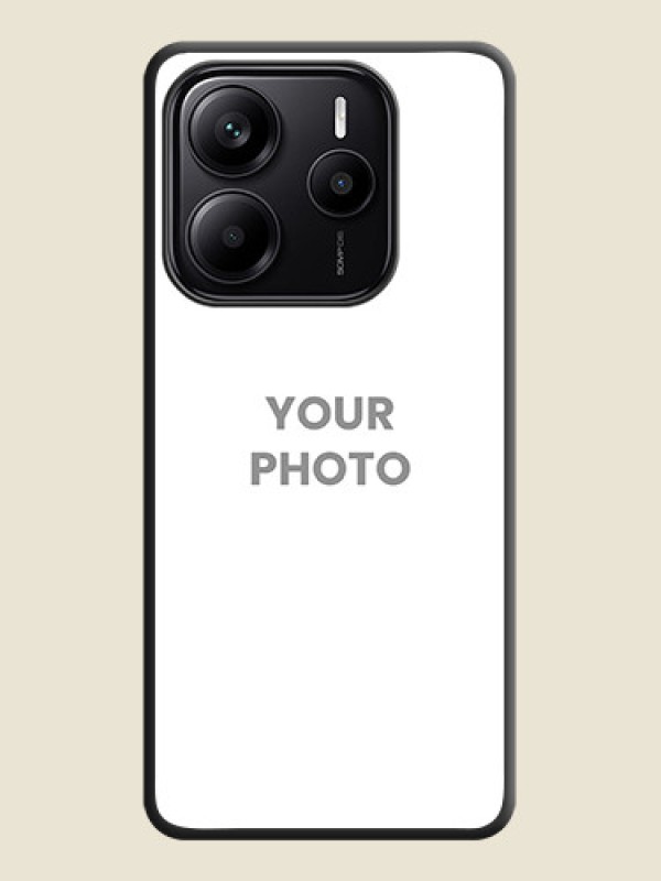 Custom Full Single Pic Upload On Space Black Custom Soft Matte Mobile Back Cover - Redmi Note 14 SE 5G - alternate view