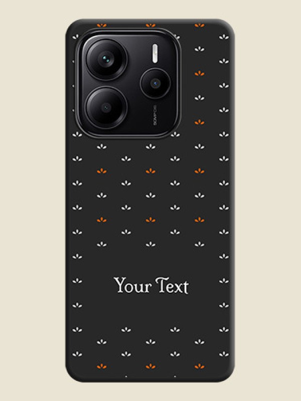 Custom Simple Pattern With Custom Text On Space Black Custom Soft Matte Mobile Back Cover - Redmi Note 14 SE 5G - alternate view
