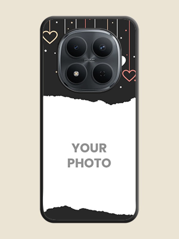 Custom Love Hangings with Splash Wave Picture On Space Black Custom Soft Matte Mobile Back Cover - Xiaomi Redmi Note 15 Pro 5G - alternate view