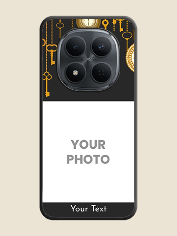 Custom Decorative Design with Text On Space Black Custom Soft Matte Mobile Back Cover - Xiaomi Redmi Note 15 Pro 5G - alternate view