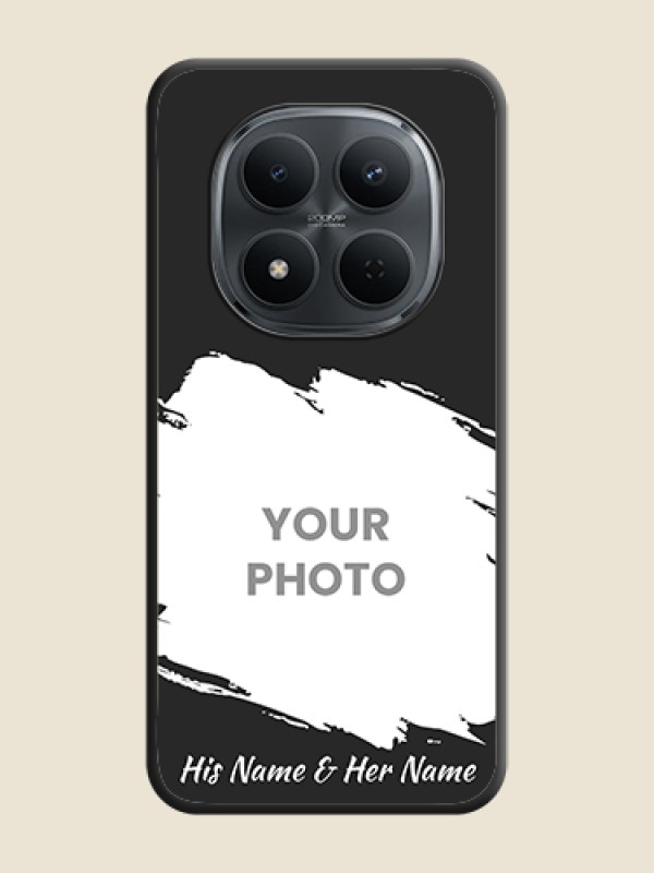 Custom Grunge Brush Strokes on Photo On Space Black Custom Soft Matte Mobile Back Cover - Xiaomi Redmi Note 15 Pro 5G - alternate view