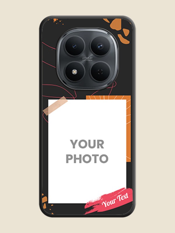 Custom Orange Photo Frame On Space Black Custom Soft Matte Mobile Back Cover - Xiaomi Redmi Note 15 Pro 5G - alternate view