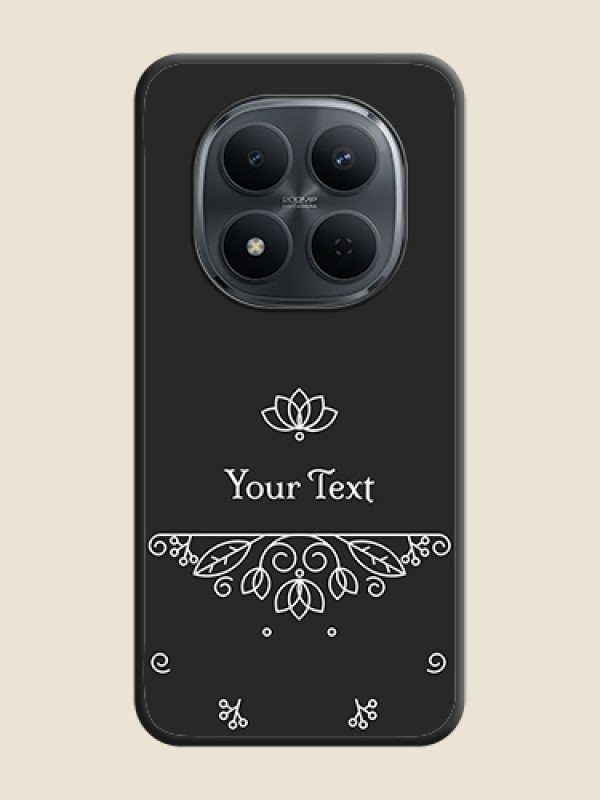 Custom Lotus Garden Custom Text On Space Black Custom Soft Matte Mobile Back Cover - Xiaomi Redmi Note 15 Pro 5G - alternate view