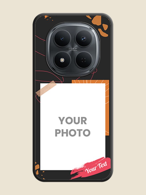 Custom Orange Photo Frame On Space Black Custom Soft Matte Mobile Back Cover - Xiaomi Redmi Note 15 Pro Plus 5G - alternate view