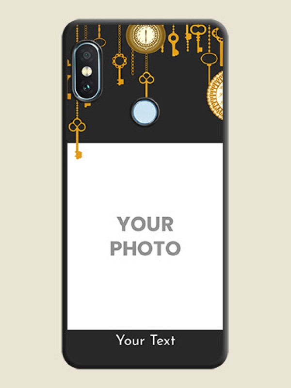 Custom Decorative Design with Text On Space Black Custom Soft Matte Mobile Back Cover - Xiaomi Redmi Note 5 Pro - alternate view