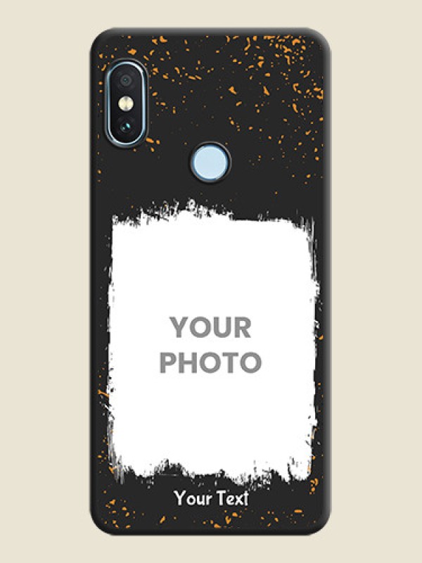 Custom Spray Free Design on Photo On Space Black Custom Soft Matte Mobile Back Cover - Xiaomi Redmi Note 5 Pro - alternate view