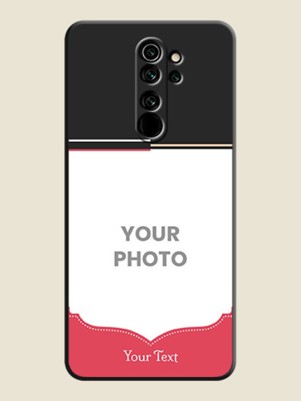 Custom Classic Plain Design with Name - Photo on Space Black Soft Matte Phone Cover - Redmi Note 8 Pro - alternate view