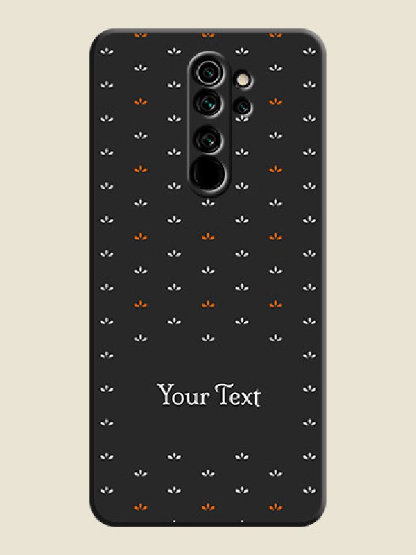 Custom Simple Pattern With Custom Text On Space Black Personalized Soft Matte Phone Covers -Xiaomi Redmi Note 8 Pro - alternate view