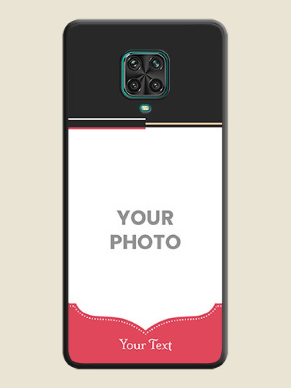 Custom Classic Plain Design with Name on Photo on Space Black Soft Matte Phone Cover - Redmi Note 9 Pro - alternate view
