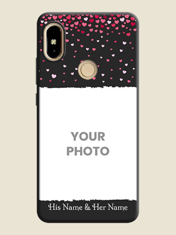 Custom Fall in Love with Your Partner  on Photo on Space Black Soft Matte Phone Cover - Redmi S2 - alternate view