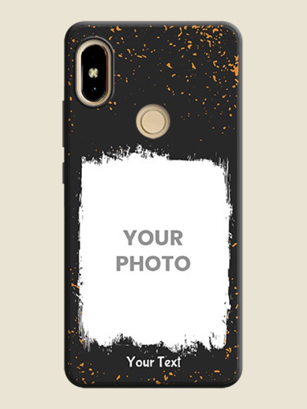 Custom Spray Free Design on Photo on Space Black Soft Matte Phone Cover - Redmi S2 - alternate view