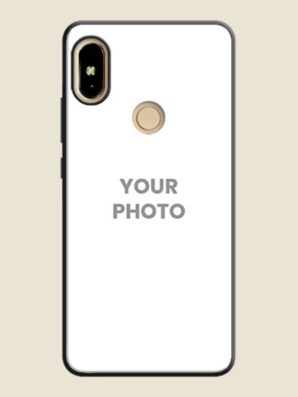 Custom Full Single Pic Upload On Space Black Personalized Soft Matte Phone Covers -Xiaomi Redmi S2 - alternate view