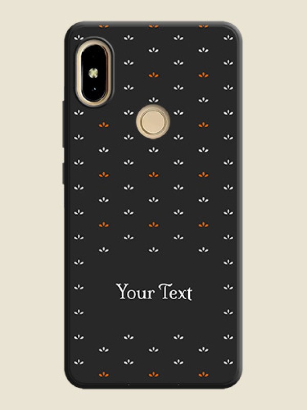 Custom Simple Pattern With Custom Text On Space Black Personalized Soft Matte Phone Covers -Xiaomi Redmi S2 - alternate view