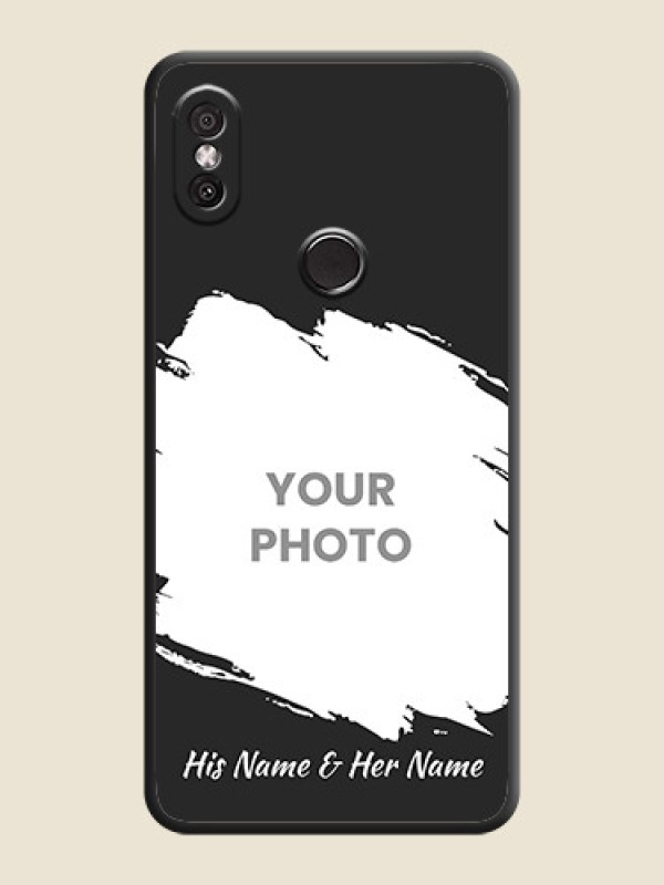 Custom Grunge Brush Strokes - Photo on Space Black Soft Matte Back Cover - Redmi Y2 - alternate view