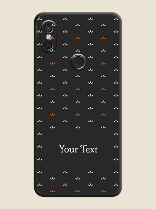 Custom Simple Pattern With Custom Text On Space Black Personalized Soft Matte Phone Covers -Xiaomi Redmi Y2 - alternate view