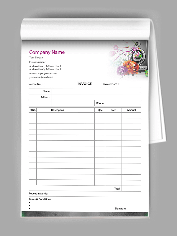 Custom DJ Bill Book Design