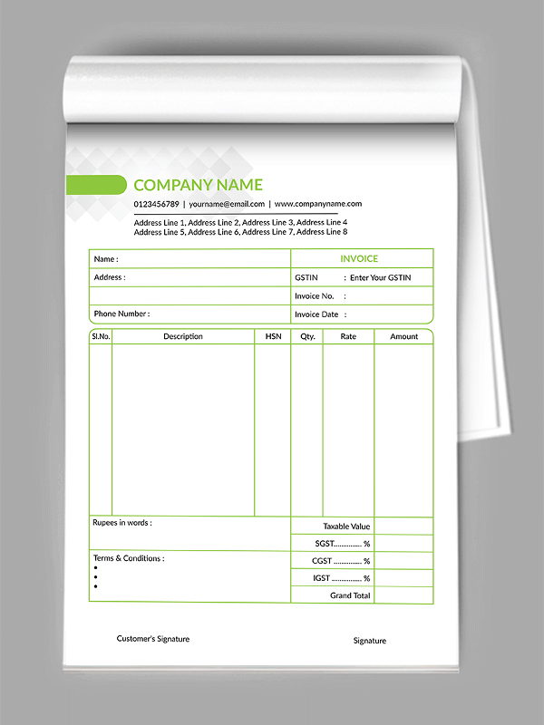 Custom Executive Bill Book
