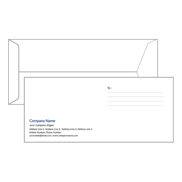 Custom IT Company  Envelope Design