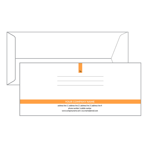 Custom Interior Designer Envelope Design