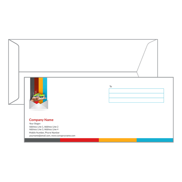 Custom Construction Company  Envelope Design
