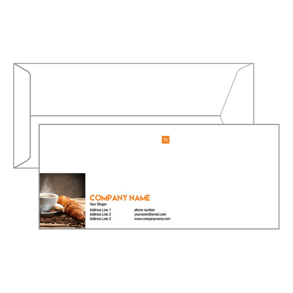Custom Bakery Envelope Design