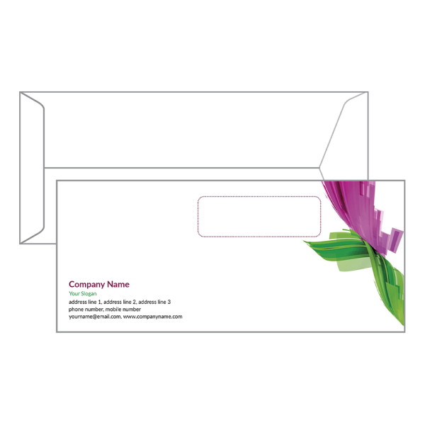 Custom Abstract Envelope Design