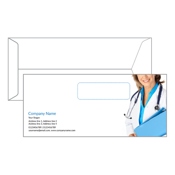Custom Doctors Envelope Design