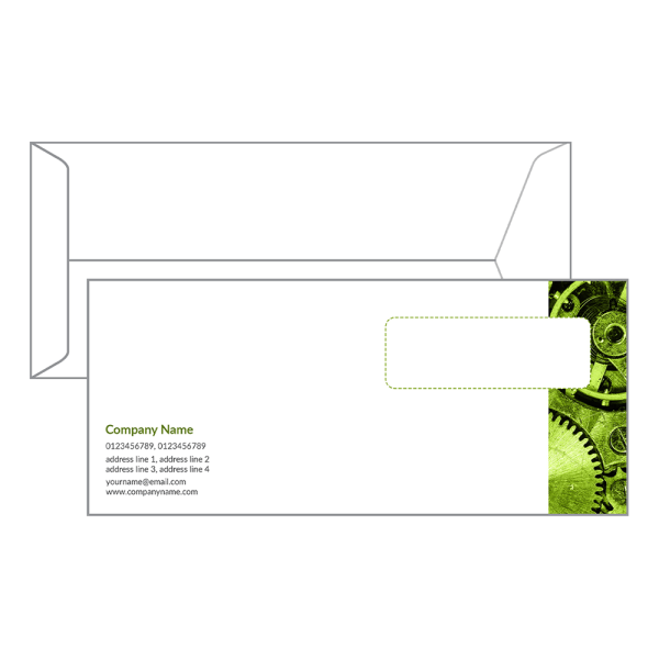 Custom Automobiles Envelope Design