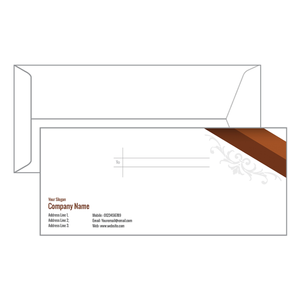 Custom Abstract  Envelope Design