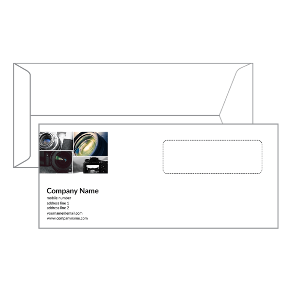 Custom Photgrapher Envelope Design